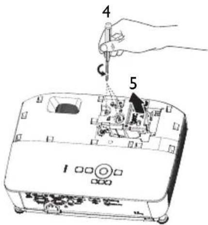 BENQ MS521H - Remplacement de la lampe (POUR PERSONNEL DE SERVICE SEULEMENT) - 7