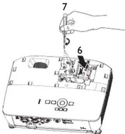 BENQ MS521H - Remplacement de la lampe (POUR PERSONNEL DE SERVICE SEULEMENT) - 8
