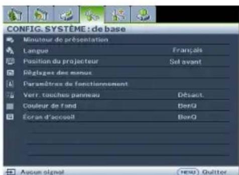 BENQ MS521H - Utilisation des menus - 3