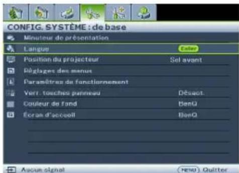 BENQ MS521H - Utilisation des menus - 4