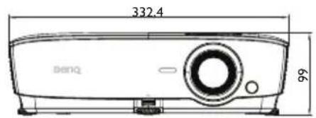BENQ MS521H - Dimensions - 2