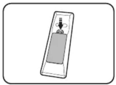 BENQ MS521H - Remplacement des piles de la télécommande - 1