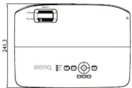 BENQ MS521H - Dimensions - 1