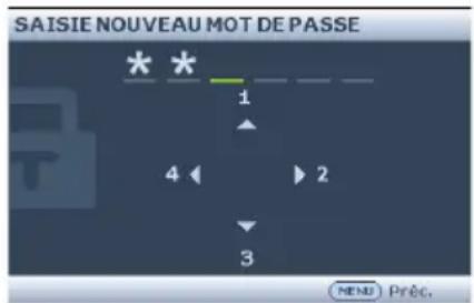 BENQ MS521H - Définition d'un mot de passer - 2