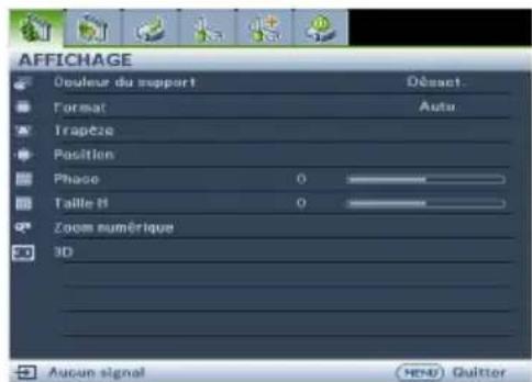 BENQ MS521H - Utilisation des menus - 2