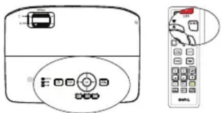 BENQ MS521H - Changement de signal d'entrée - 1