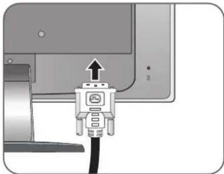 BENQ GL950 - Connectez le cable video. - 5