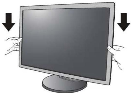 BENQ GL950 - Ajuster la hauteur du moniteur - 1