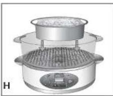 BLACK & DECKER HS1300 - USO DE LAS CESTAS DE VAPORIZAR (G) - 1