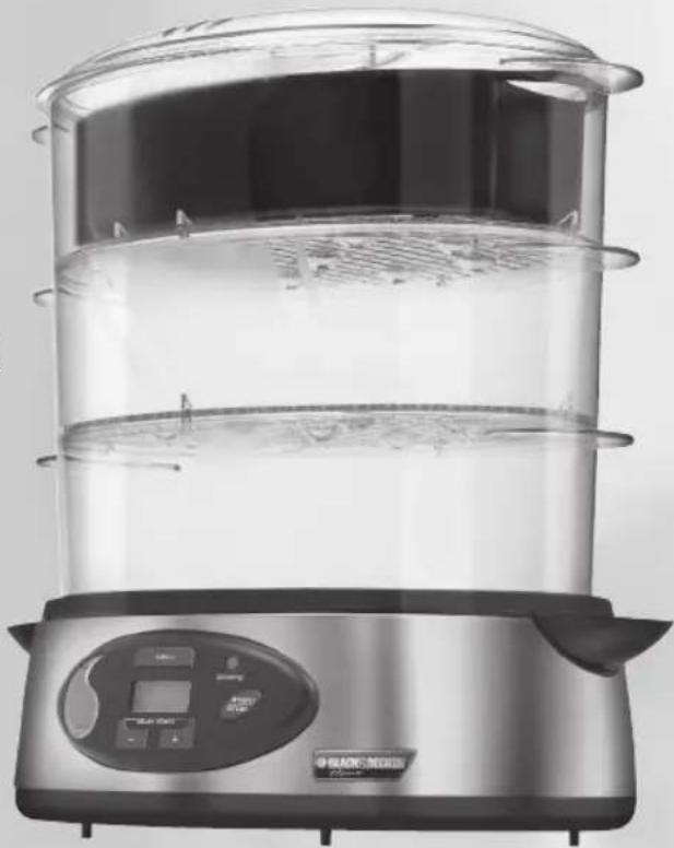 BLACK & DECKER HS1300 - Cuiseur-vapeur numérique ultra-rapide et préprogrammé - 1