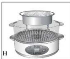 BLACK & DECKER HS1300 - Utilisation des paniers de cuisson (G) - 1
