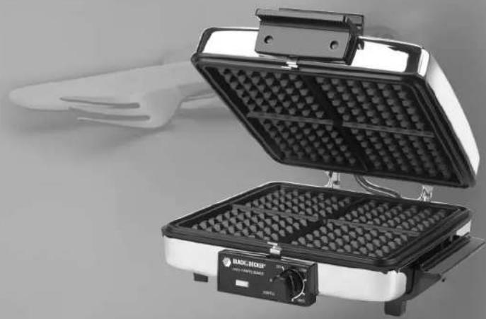 BLACK & DECKER G48TD - Gaufrier-Gril-Plaque Chauffante 3 en 1 - 1
