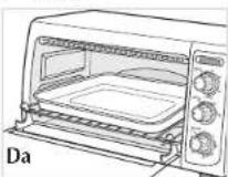 BLACK & DECKER TRO4050B - Importante: Al utilizar la función de cronometro-tostar (TIMER/TOAST), gire siempre el selector pasado el nivel 20, y bajo girelo a la izquierda o a la derecha hasta alcazar el nivel desedo. - 1