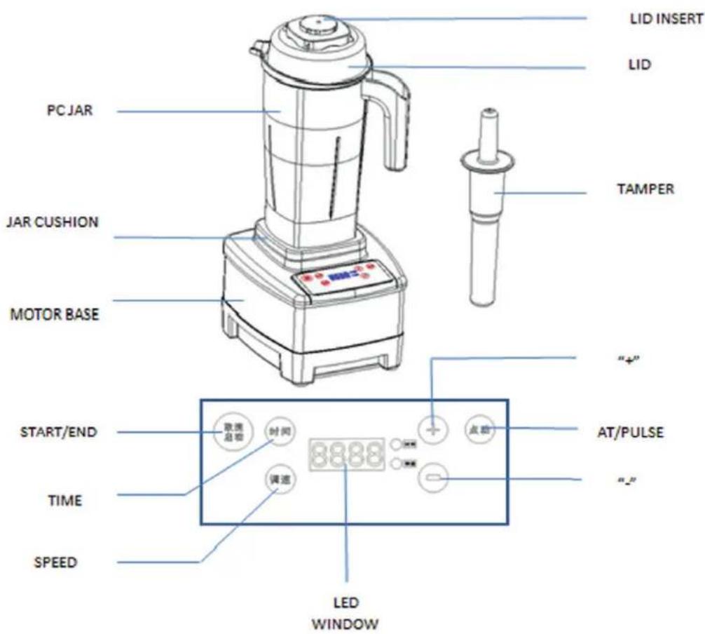 Klarstein 60001599 - Parts Description - 1