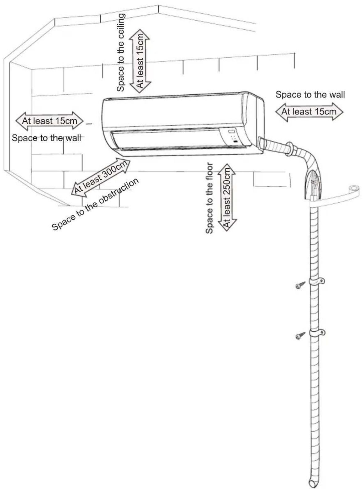 Klarstein 10029708 - Installion dimension diagram - 1