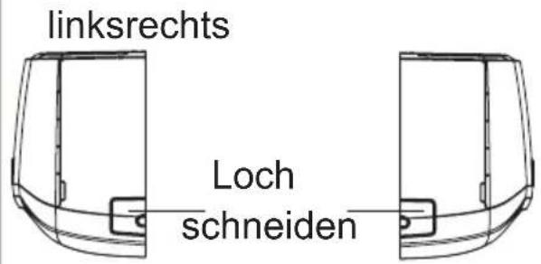 Klarstein 10029708 - Schnitt 4: Leitungs durchführung nach außen - 2