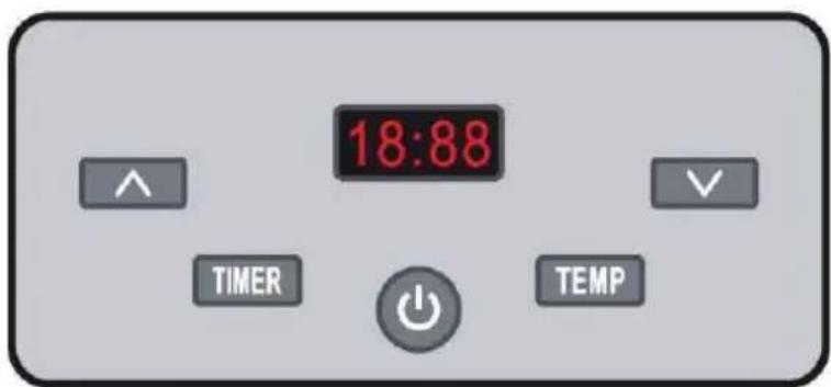 Klarstein Fruit Jerky Plus 6 - Function buttons as below: - 1