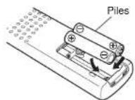 MARANTZ PM10 - Insertion des piles - 2