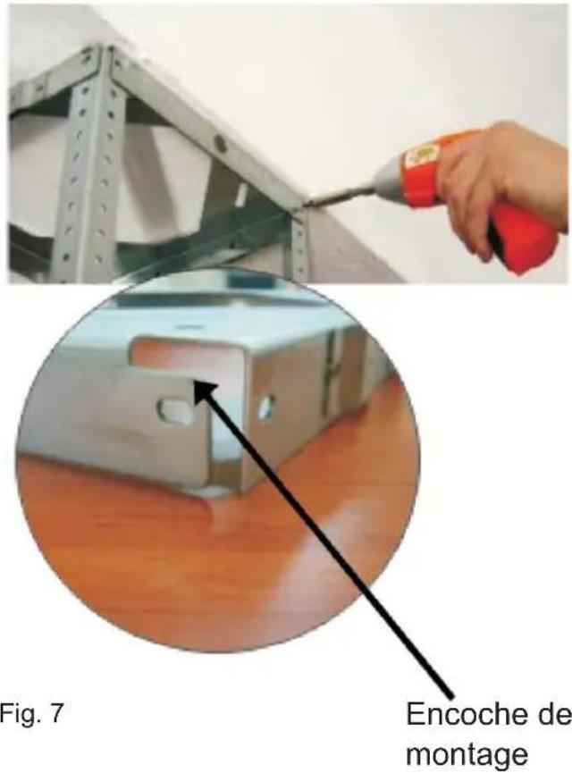 AMICA OWS 952 T - D) Montage du corps de l'accroche de plafond - 2