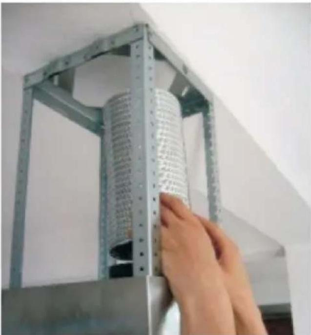 AMICA OWS 952 T - D) Montage du corps de l'accroche de plafond - 1