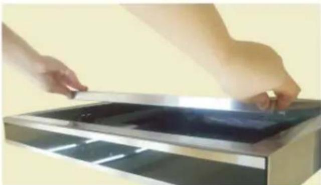 AMICA OWS 952 T - G) Montaż komina wewnętrznego do uchwytu podsufitowego - 2