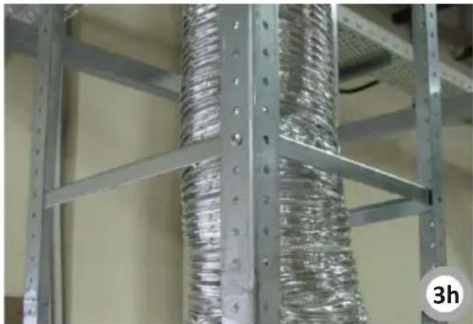 AMICA OWS 952 T - E) Montage van de aluminium luchtafvoerbuis (alleen bij werking als afzuigkap) - 1