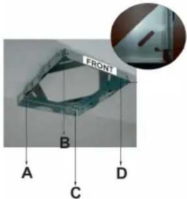 AMICA OWS 952 T - A) Installation of ceiling connection plate - 1