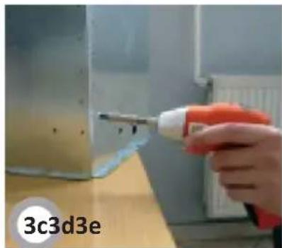 AMICA OWS 952 T - C) Installatie schoorstenen op de behui- zing - 1