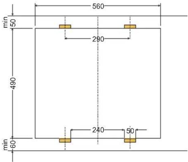 AMICA EC 744 100 C - Montage de la plaque sur la table de travail des meubles PG4\*\* - 4