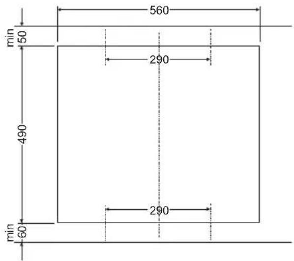 AMICA EC 744 100 C - Instalacija plošče - nosilec PG4\* - 2