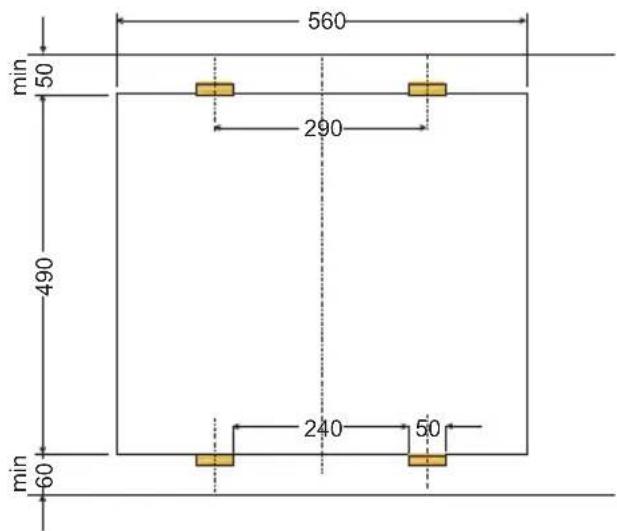 AMICA EC 744 100 C - Instalacija plošče - nosilec PG4\* - 4
