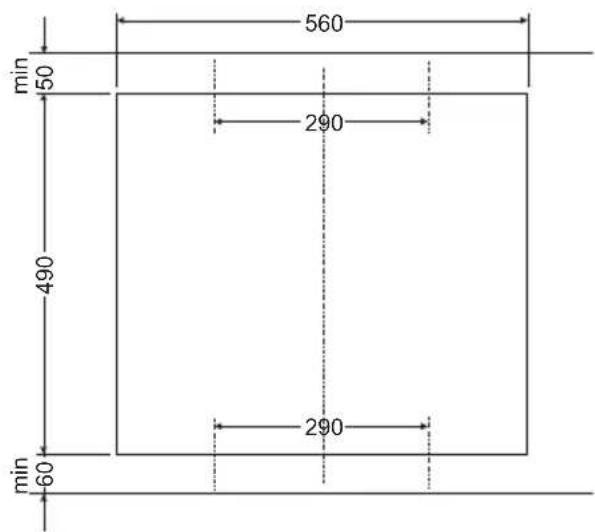 AMICA EC 744 000 C - Montage de la plaque sur la table de travail des meubles PG4** - 3