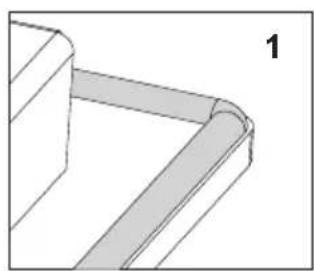AMICA EC 744 000 C - Assembly of the gasket - 1