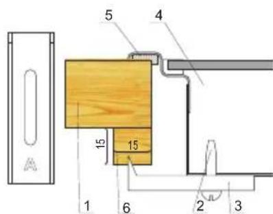 AMICA EC 744 000 C - Montage de la plaque sur la table de travail des meubles PG4** - 2