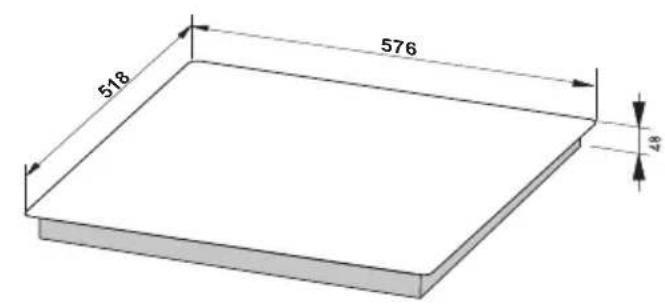 AMICA EC 744 000 C - Montage sur la table du meuble PB*4V*0... - 1