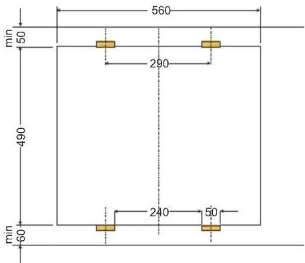 AMICA EC 744 000 C - Instalacija plošće - nosilec PG4* - 4