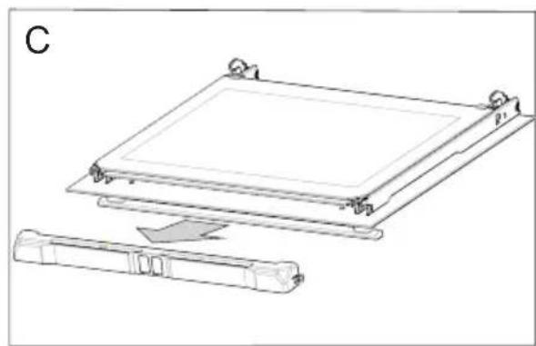 AMICA EBX 943 600 S - Démontage de la vitre interieure - 2