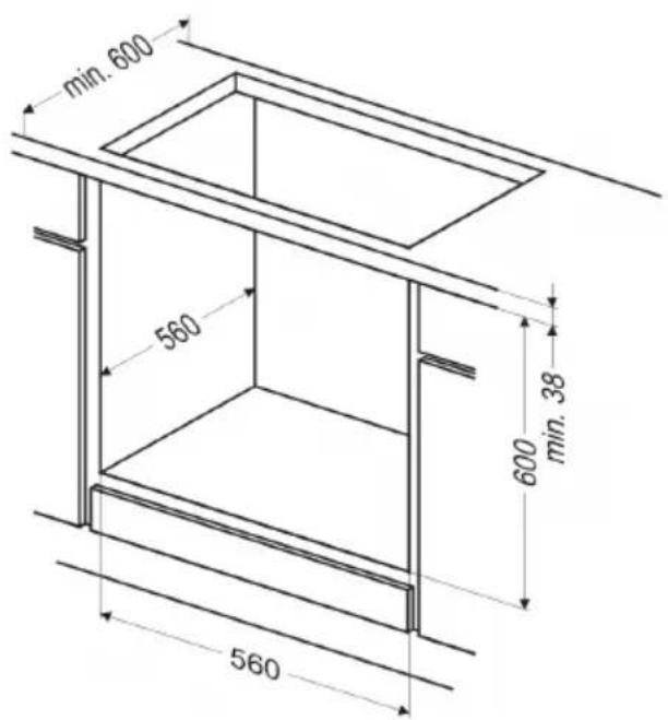 AMICA EBX 943 600 S - Montage van de oven - 1