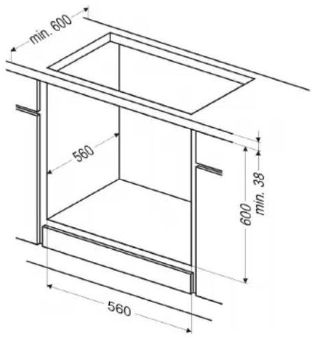 AMICA EBX 943 600 S - Installing the oven - 1