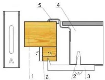 AMICA EC 744 000 E - Instalácia dosky - uchyt PG4* - 2