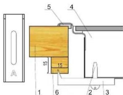 AMICA EC 744 000 E - Instalacija plošće - nosilec PG4* - 2