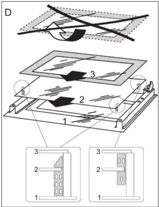 AMICA EB 947 610 E - Removing the inner panel - 3