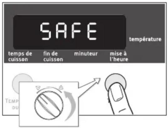 ARTHUR MARTIN ELECTROLUX FE 3414 NG - Activer la sécurité enfant - 1