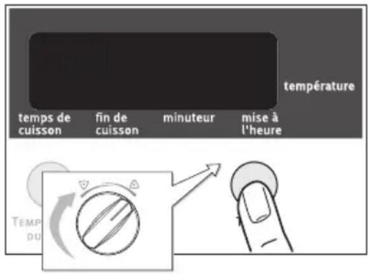 ARTHUR MARTIN ELECTROLUX FE 3414 NG - Désactiver l'affichage de l'heure - 3