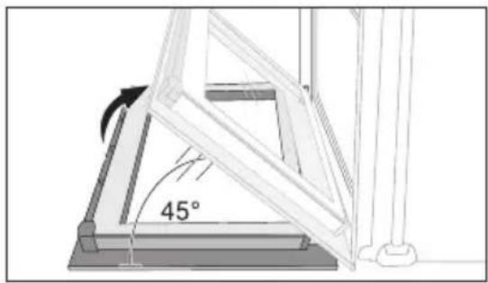 ARTHUR MARTIN ELECTROLUX FE 3414 NG - Décrochage de la porte du four - 3