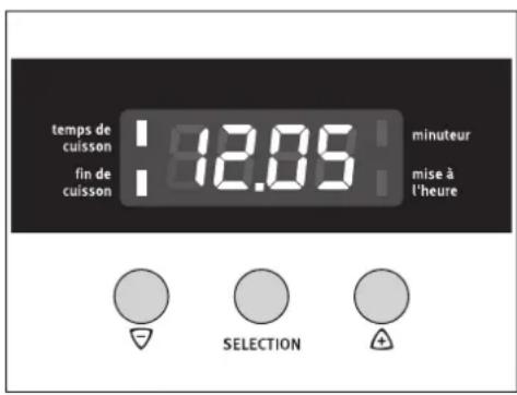 ARTHUR MARTIN ELECTROLUX FE 2408 W - Combinaison de temps de cuisson et fin de cuisson. - 4