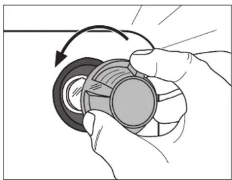 ARTHUR MARTIN ELECTROLUX FE 2408 W - Remplacer la lampe du four/nettoyer la vitre de protection - 1