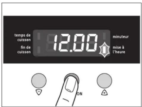 ARTHUR MARTIN ELECTROLUX FE 2408 W - Régler et modifier l'heure du jour - 3