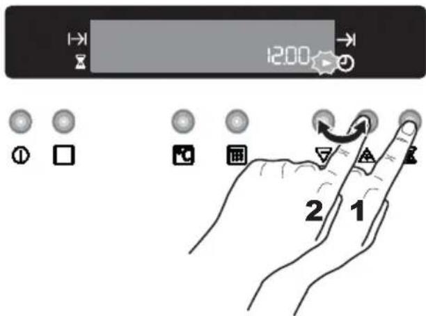 ARTHUR MARTIN ELECTROLUX EKM607702W - Pour régler l'heure du jour : - 1
