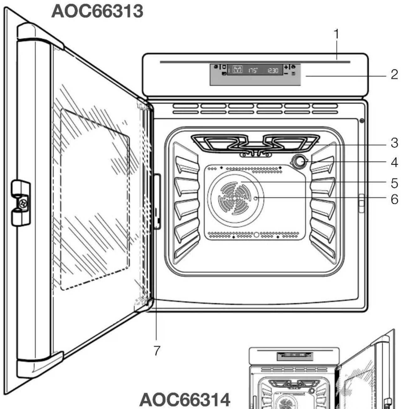 ARTHUR MARTIN ELECTROLUX AOC 66313 X - Description de l'appareil - 1